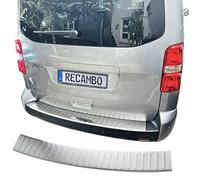 RECAMBO Protection de seuil de Chargement en Acier Inoxydable Mat brossé avec Texture - Compatible avec Citroën Jumpy 3 - Année de Construction à partir de 2016 - Style et Protection pour Les
