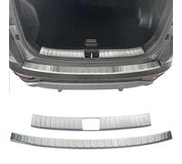 RECAMBO Protection de seuil de chargement en acier inoxydable mat, compatible avec Hyundai Tucson | Type NX4 | année de construction à partir de 2020> V2A brossé Intérieur et extérieur