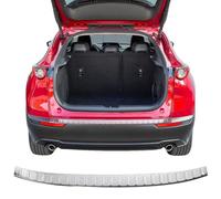 RECAMBO Protection de seuil de Chargement en Acier Inoxydable Mat, Compatible avec Mazda CX-30, Type DM, année de Construction à partir de 2019, V2A brossé
