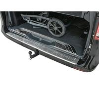Recambo Protection de seuil de Chargement en Acier Inoxydable Mat - Compatible avec Mercedes Vito W447, Classe V W447 - Qualité supérieure