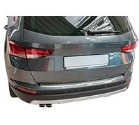 Recambo Protection de seuil de Chargement en Acier Inoxydable Mat Compatible avec Seat ATECA - À partir de 2016 - avec Rebord - Qualité supérieure
