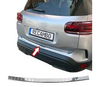 RECAMBO Protection de seuil de Chargement en Acier Inoxydable Poli Brillant, Aspect chromé Compatible avec Citroën C5 Aircross à partir de 2018 Style et Protection pour Les Pare-Chocs