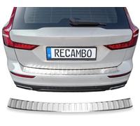 RECAMBO Protection de seuil de Chargement en Acier Inoxydable Poli Brillant, Aspect chromé Compatible avec Volvo V60 2 Année de Construction à partir de 2018 Style et Protection pour Les