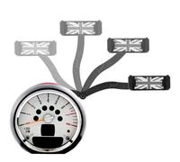 Recambo Support de téléphone portable pour voiture - Design Union Jack - Convient pour Mini Cooper R55-R56 année de construction 2006-2014 - Maintien stable - Réglable à 360 ° - Montage sans outil