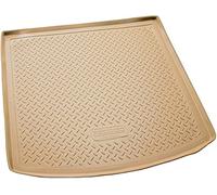 Recambo Tapis Coffre Voiture en Caoutchouc de Qualité Supérieure pour BMW Série 5 E61 Touring - 2004-2010 - Ajustement Parfait avec Bordure - Beige