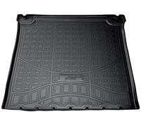 Recambo Tapis de coffre en caoutchouc de qualité supérieure, Tapis Coffre Voiture pour Mercedes long W461, W462, W463 | 1990-2018 | Ajustement parfait avec bordure
