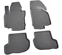 Recambo Tapis de Sol 3D en Caoutchouc pour Skoda Octavia II, Tapis Auto | année de Construction 2004 2013 | avec Rebord