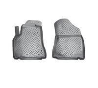 Recambo Tapis de Sol en Caoutchouc 3D Compatible avec Citroën Berlingo | Type B9 | année de Construction 2008-2018 | Tapis de Voiture en Caoutchouc | Ajustement Parfait | avec Bordure | Noir | Avant