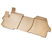 Recambo Tapis de Sol en Caoutchouc 3D Compatible avec Citroën Jumper | Fiat Ducato | à partir de 2006> | Tapis de Sol en Caoutchouc | Ajustement Parfait | avec Bord | Beige