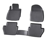 Recambo Tapis de Sol en Caoutchouc 3D Compatible avec Ford Fiesta VI | 2008-2017 | Type JA8 | Tapis de Voiture en Caoutchouc | Ajustement Parfait | avec Bordure | Noir