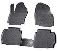 Recambo Tapis de Sol en Caoutchouc 3D Compatible avec Ford Mondeo IV | Type BA7 | année de Construction 2007-2014 | Tapis de Voiture en Caoutchouc | Ajustement Parfait | avec Rebord | Noir