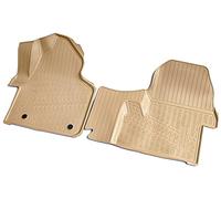 RECAMBO - Tapis de sol en caoutchouc 3D compatible avec Mercedes Sprinter W907 - Année de construction à partir de 2018 - Tapis de voiture en caoutchouc - Ajustement parfait - Avec bord - Beige