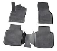 Recambo Tapis de sol en caoutchouc 3D pour Skoda Kodiaq, Protection Tapis Auto Voiture | à partir de 2017 | Ajustement parfait avec bordure