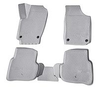 Recambo Tapis de sol en caoutchouc 3D, Protection Tapis de Sol Voiture, compatible avec Seat Ibiza | Type 6J | année de construction 2008-2017 | Ajustement parfait | avec rebord | Gris