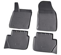 Recambo Tapis de Sol en Caoutchouc 3D, Tapis Auto Anti-dérapants Compatible avec Ford EcoSport | à partir de 2012 | Tapis de Voiture en Caoutchouc | Ajustement Parfait | avec Bordure | Noir