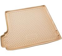 Recambo Tapis Voiture Bac de coffre en caoutchouc de qualité supérieure pour BMW X3 | Type E83 | année de construction 2003-2010 | Ajustement parfait avec bordure | Beige