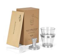 RECAPS Kit de bourrage de porte-outil de remplissage compatible avec les dosettes de café Vertuoline (1 pilon et 1 support et 30 couvercles)