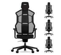 RECARO AER Essential - Chaise Gaming Ergonomique | Mousse de Rembourrage Premium | Idéal Aussi comme Chaise de Bureau | Ajustable Individuellement | 150 Kg - Noir Minuit