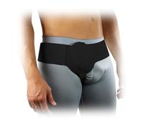 Reccisokz 1 Pièces Ceinture hernie inguinale homme, Hernia, Droite ou Gauche, Compression de l'Aine, Sangle Ajustable(Noir)