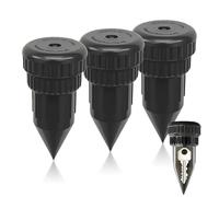 Reccisokz 3 PièCes Cache Clef Exterieur,Organisateur Anti-DéFaites,Pour L'ExtéRieur, Le Jardin, Cachette SecrèTe, Comme Petit Coffre-Fort Ou Compartiment à CléS (Noir)