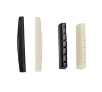 Reccisokz 4 pièces - Chevalet de guitare, kit de selle, pièces de guitare pour écrou de selle de guitare. Convient aux pièces de guitare électrique de guitare acoustique classique à 6 cordes