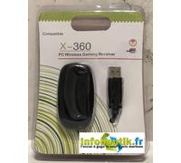 Receiver Récepteur Sans Fil Adaptateur XBOX 360 Manette pour PC Windows Noir