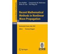 Recent Mathematical Methods In Nonlinear Wave Propagation