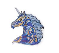 Recent Toys Puzzle licorne en bois pour adultes et enfants. Puzzle de 185 pièces, grande taille 26 x 31 cm, pièces de forme unique. Comprend un coffret cadeau en bois et un support.