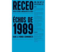 Receo 2019-2/3 Échos de 1989 dans le monde communiste - Collectif - Puf - broché - Revue