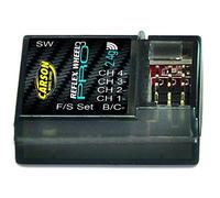 Récepteur 4 Canaux Carson Modellsport Reflex Wheel Pro 3 2,4 Ghz Système De Connecteur Uni (Graupner/Jr/Futaba)-Carson