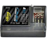 Récepteur 4 canaux Carson Modellsport Reflex Wheel Pro 3 2,4 GHz Système de connecteur Uni (Graupner/JR/Futaba)