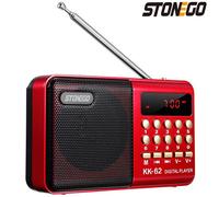 Récepteur AM/FM/WB,manivelle/solaire/chargement USB,batterie externe,affichage de la batterie de la lampe de poche à 3 modes et fonction SOS SACFeature - Type Style 2 Red