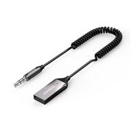 Récepteur audio Adaptateur audio Bluetooth 5.3 Câble jack USB AUX noir