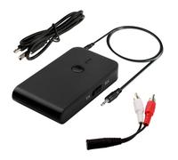 Récepteur audio Bluetooth 5.3 amélioré pour haut-parleurs, adaptateur sans fil pour systèmes stéréo de maison et de voiture avec prise RCA de 3,5 mm, 20 heures de lecture, connexion double appareil,