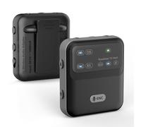 Récepteur audio Bluetooth 5.4, adaptateur de diffusion sans fil AAC LC3 à clipser avec micro ENC pour traduction d'église, guide touristique, adaptateur audio AUX sans fil de 3,5 mm pour diffusion de