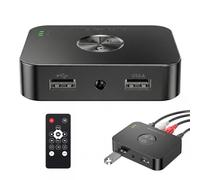 Récepteur Audio Bluetooth 6.0: Adaptateur Stéréo Bluetooth, avec RCA 3,5mm Aux Jack, Récepteur Audio Auxiliaire Bluetoothes, Transmetteur Audios sans Fil pour Audios, Console De Jeu Vidéo Domestique