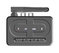 Récepteur audio Bluetooth 6.0 avec prise jack 3,5 mm AUX 2 RCA USB Hi-Fi stéréo sans fil