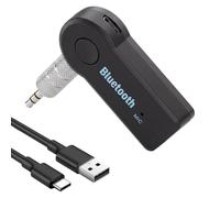 Récepteur Audio Bluetooth avec Prise Jack 3,5 mm Adaptateur Audio sans Fil | pour Voiture Convertisseur Bluetooth Haut-Parleurs Casques Radio Et Système Audio Appels Mains Libres