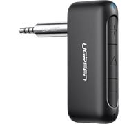 UGREEN Récepteur Bluetooth 5.0 Voiture Adaptateur Bluetooth Aux 3.5mm Jack Kit Mains Libres Réduction du Bruit avec Mic Intégré pour Streaming Maison Kit Auto Haut Parleur Chaine HiFi Stéréo