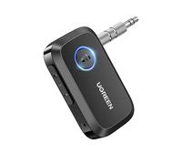 UGREEN Récepteur Bluetooth 6.0 – Adaptateur AUX Jack 3,5 mm avec micro intégré et câble (Noir)