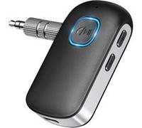 Récepteur Audio Bluetooth Voiture Kit Mains Libres Boutons Contrôle Linq Noir