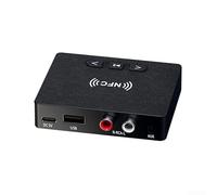 Récepteur audio NFC 2 en 1 avec Bluetooth 6.0 et connexion USB ForAUX ForRCA compatible avec les systèmes audio vintage