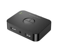 Récepteur audio sans fil BT5.4 compatible avec clé USB et haut-parleur de téléphone USB, alimentation max 19,6 m pour stéréo domestique