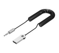 Récepteur audio sans fil pour voiture - Adaptateur pour diffuser de la musique et des appels dans - Récepteur sans fil universel pour systèmes audio de voiture - Compatible avec les smartphones, t