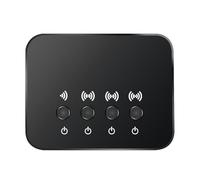 Récepteur Audio sans Fil | Récepteur Audio sans Fil Portable 3 en 1 | Émetteur Audio Rechargeable pour la Fonction de Transmission à 3 Voies Système de Streaming à Domicile.