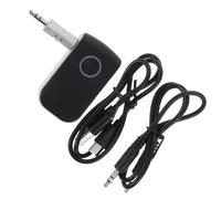 Récepteur Audio sans Fil Stéréo ABS, Appels Mains en Conversation | Adaptateur Audio Compact, Branchement aux 3,5mm, Usage Quotidien, Compatible Stéréo Traditionnelle