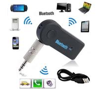 Récepteur Bluetooth 2.1 Adaptateur Audio sans Fil Kit Mains Libres Voiture Deux Connexions avec Micro Intégré