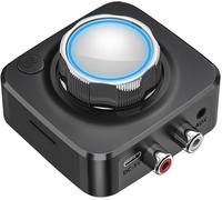 Récepteur Bluetooth 5.0-Adaptateur de Récepteur Audio Bluetooth pour Système de Son en Streaming de Musique,Adaptateur Audio sans Fil RCA Aux 3.5mm pour Smartphones PC Voiture Orateurs TF Carte