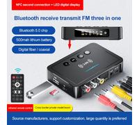 Récepteur Bluetooth 5.0 pour casque d'écoute, transmetteur FM stéréo AUX, Jack 3.5mm RCA optique sans fil, NFC, adaptateur Audio pour PC