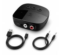 Récepteur Bluetooth 5.2, Adaptateur Audio Bluetooth avec NFC, Adaptateur AUX 3,5 mm et RCA, Lecture Carte TF Clé USB pour Enceinte, Amplificateur, Chaîne HiFi, Autoradio, Système Stéréo Maison Voiture